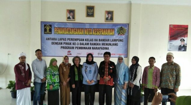 Lapas Perempuan Lampung Jalin MoU dengan 13 Instansi