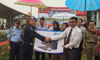 Lapas Gunung Sugih Persiapkan Layanan E-Gov, Bank BRI Bandar Jaya Bantu Personal Computer