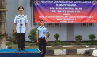 Rustam Effendi Sambut Tugas Baru di Lapas Narkotika Karang Intan