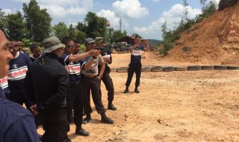 CPNS Lapas Batam Latihan Menembak Bersama Satbrimob Polda Kepri