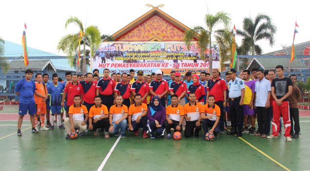 Futsal Antar WBP & Petugas Meriahkan Lapas Pekanbaru