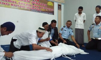 Rutan Muntok Adakan Pelatihan Cara Merawat Jenazah