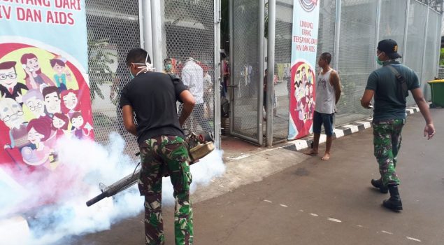 Asap Fogging Penuhi Rutan Jakarta Pusat