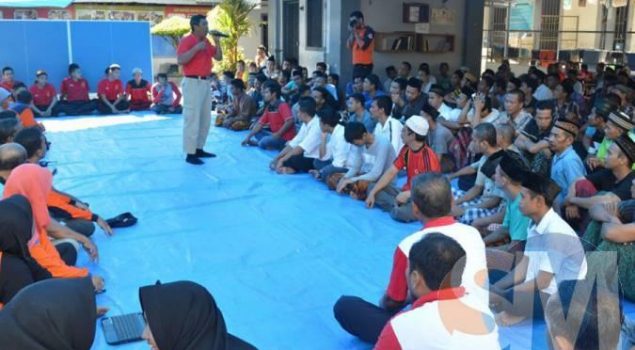 Petugas dan Warga Binaan Rutan Kebumen Ikuti Sosialisasi Penanganan Bencana