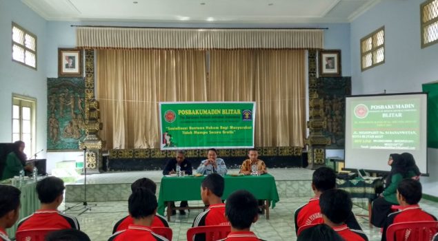 LPKA Blitar Sosialisasi Bantuan Hukum Gratis Bagi Masyarakat dan Anak Berhadapan dengan Hukum