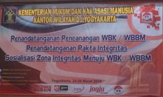 Karutan Bantul Teken Pakta Integritas Pencanangan WBK/WBBM