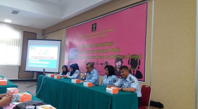 Perwakilan Bapas Pati Ikuti Sosialisasi & Pendampingan Penyusunanan Standar Pelayanan Publik