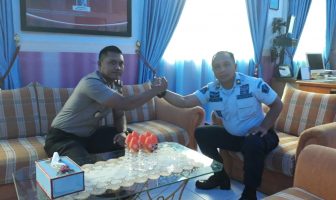 Bahas Keamanan, Cabang Rutan Lhoknga Terima Kunjungan Kapolsek