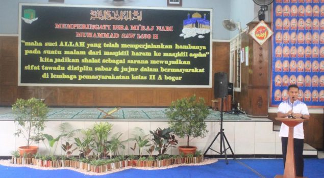 Isra Mi'raj di Lapas Bogor Dihadiri Imam Besar Masjid Al Azhar