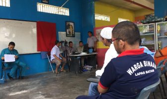 WBP Lapas Batam Lakukan Rekam e-KTP
