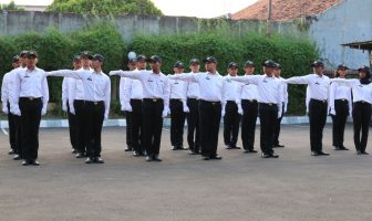 CPNS Bapas Jakbar Persiapkan Diri Jelang Lomba Baris-Berbaris