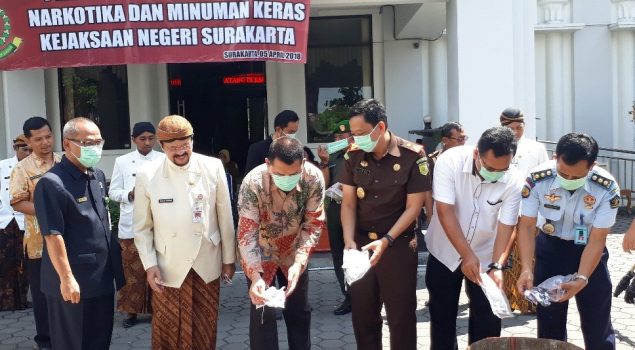 Ka. Rupbasan Surakarta Ikut Musnahkan Barang Bukti Narkoba & Miras