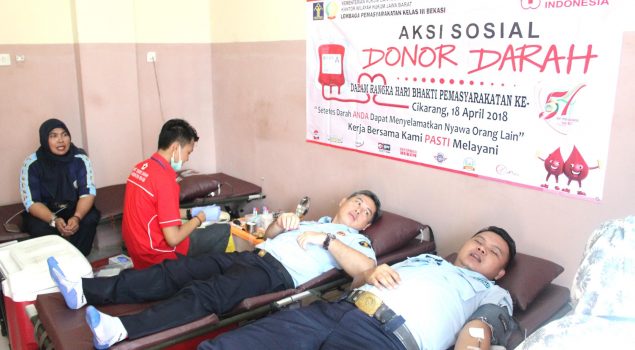 Donor Darah Lapas Cikarang Tingkatkan Kepedulian Sesama