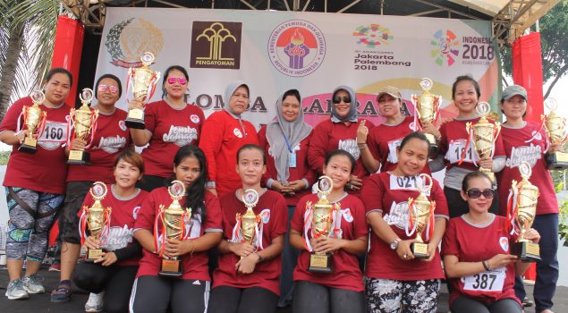 WBP Lapas Perempuan Tangerang Olahraga Bersama Kemenpora