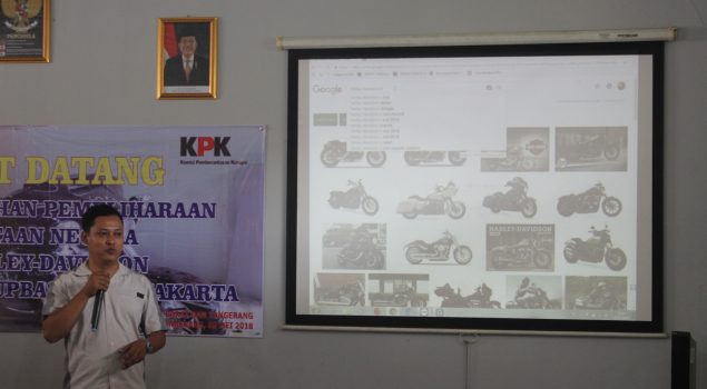 Petugas Adpel Rupbasan se-DKI Jakarta Belajar Pemeliharaan Harley Davidson