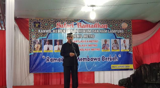 Safari Ramadan di Lapas Metro Eratkan Silaturahmi Petugas, WBP, dan Masyarakat