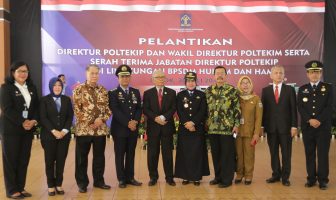 Kepala BPSDM Hukum dan HAM Lantik Direktur Poltekip Wanita Pertama