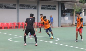Halalbihalal Lapas Semarang Disemarakkan dengan Eksibisi Futsal