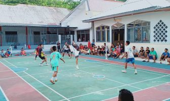 WBP Latihan Sepak Takraw Bersama Tim Porda Bantaeng