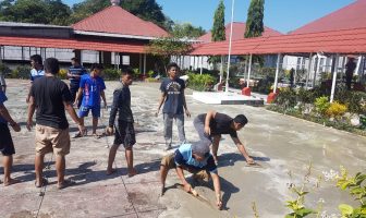 Rutan Pinrang Renovasi Sarana Olahraga Bersama BRI