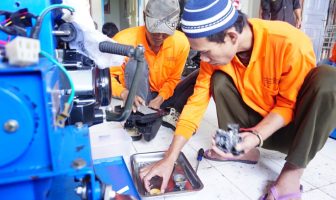 Gandeng BLK, Lapas Banyuasin Gelar Pelatihan Mekanik bagi WBP