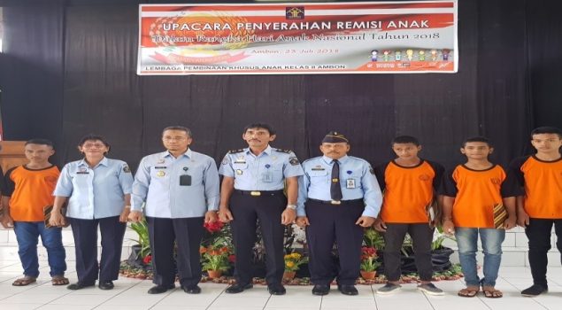 6 Anak LPKA Ambon Dapat Remisi, Ini Pesan Kakanwil Maluku