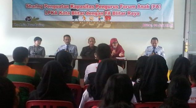 LPKA Blitar Fasilitasi Penguatan Kapasitas Forum Anak