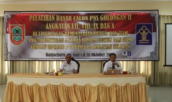 Kepala BPSDM Hukum & HAM Bekali CPNS Kalsel terkait Pengembangan SDM