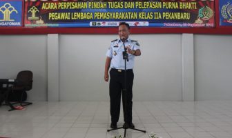 Tangis Haru Warnai Pelepasan Petugas Lapas Pekanbaru