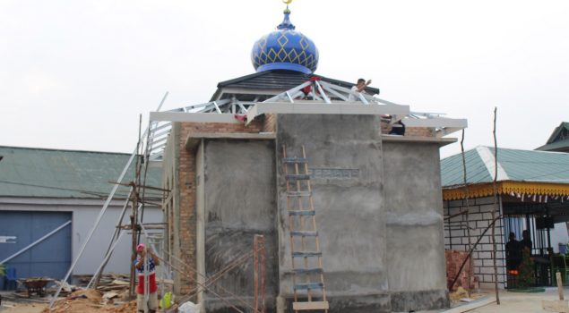 Pembangunan Musala Al-Ikhlas Lapas Pekanbaru Segera Rampung