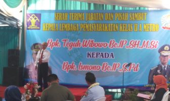 Gantikan Teguh Wibowo, Ismono Pimpin Lapas Metro