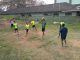 Latihan Voli Pererat Silaturahmi Bapas & DENPOM Lampung
