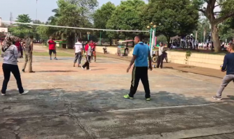 Maksimalkan Kemampuan Voli Petugas, Rutan Pandeglang Gelar Latihan