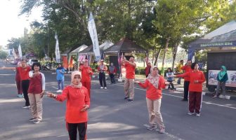 Rutan Wates Olahraga Bersama Dinkes Kulonprogo