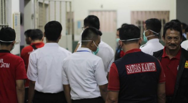 Satgas Kamtib P4GN KemenkumHAM Jatim Razia Lapas Pemuda Madiun