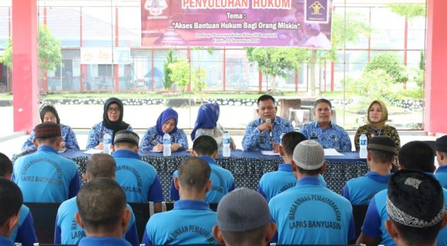 Tahanan Lapas Banyuasin Akan Dapat Bantuan Hukum Gratis