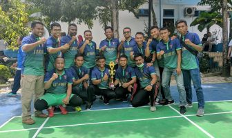 Kalahkan KPPN Raha, Rutan Raha Juara I Lomba Voli
