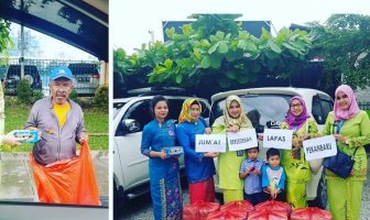 "Jumat Bersedekah" Lapas Pekanbaru Bagikan 61 Nasi Kotak