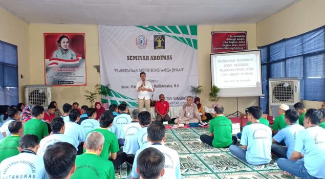 Gandeng STIE Latansa Mashiro, Rutan Rangkasbitung Gelar Seminar Sektor Bisnis