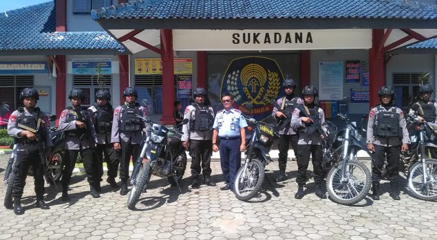 Rutan Sukadana Pererat Sinergi dengan Korps Brimob Lampung Timur