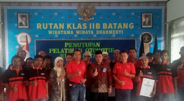 Lulus Pelatihan Otomotif, WBP Rutan Batang Dapat Sertifikat