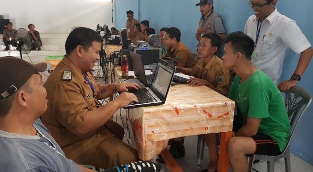 Dukung Pemilu 2019, Rutan Bandar Lampung Gandeng Disdukcapil Lampung Selatan