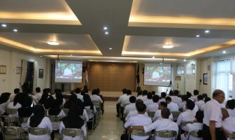 ASN Kanwil Kalsel Saksikan Apel Deklarasi Kinerja Tahun 2019 via Teleconference