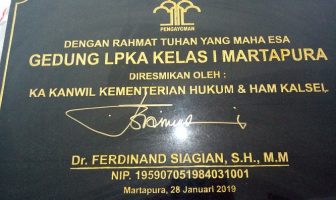 Kakanwil Kalsel Resmikan Gedung Baru LPKA Martapura