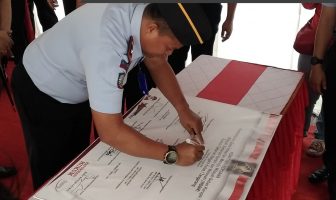 Di Bawah Rintik Hujan, Rutan Tangerang Deklarasikan Janji Kinerja 2019