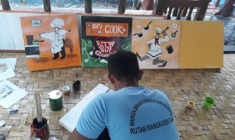 Lukisan WBP Rutan Rangkasbitung Siap Dipasarkan