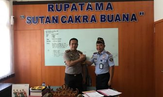Tingkatkan Koordinasi Pengamanan, Kalapas Gunung Sugih Sambangi Kapolres Lampung Tengah