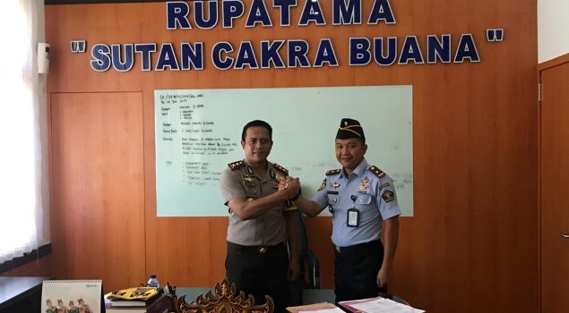 Tingkatkan Koordinasi Pengamanan, Kalapas Gunung Sugih Sambangi Kapolres Lampung Tengah