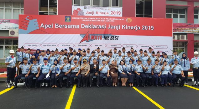 Petugas PAS Wilayah Jakpus Apel Bersama Deklarasi Janji Kinerja Tahun 2019