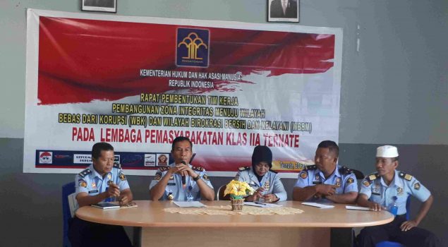 Bentuk Tim Pokja, Lapas Ternate Siap Wujudkan WBK/WBBK